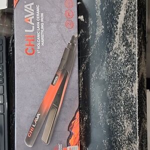 Chi lava 1" volcanic lava ceramic hairstyling iron upc# 633911787656
